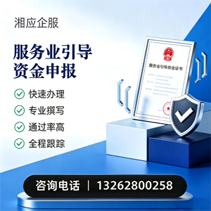 宣城服务业引导资金申报服务