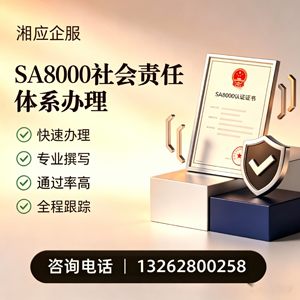 宣城SA8000社会责任体系认证服务